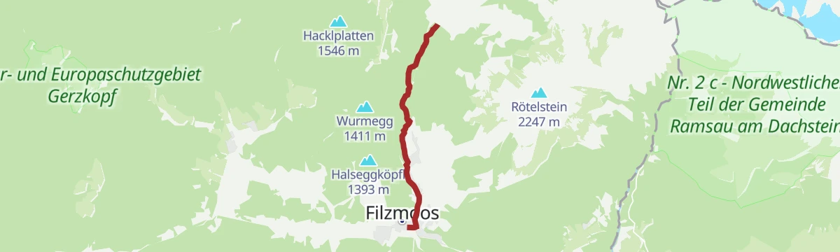 Route map: Kraftplatz "Meeräugl Quelle" (Platz 7)